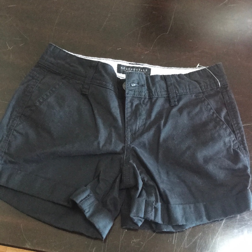 Aeropostale Midi twill shorts black